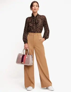 Wide Leg Wool Pants