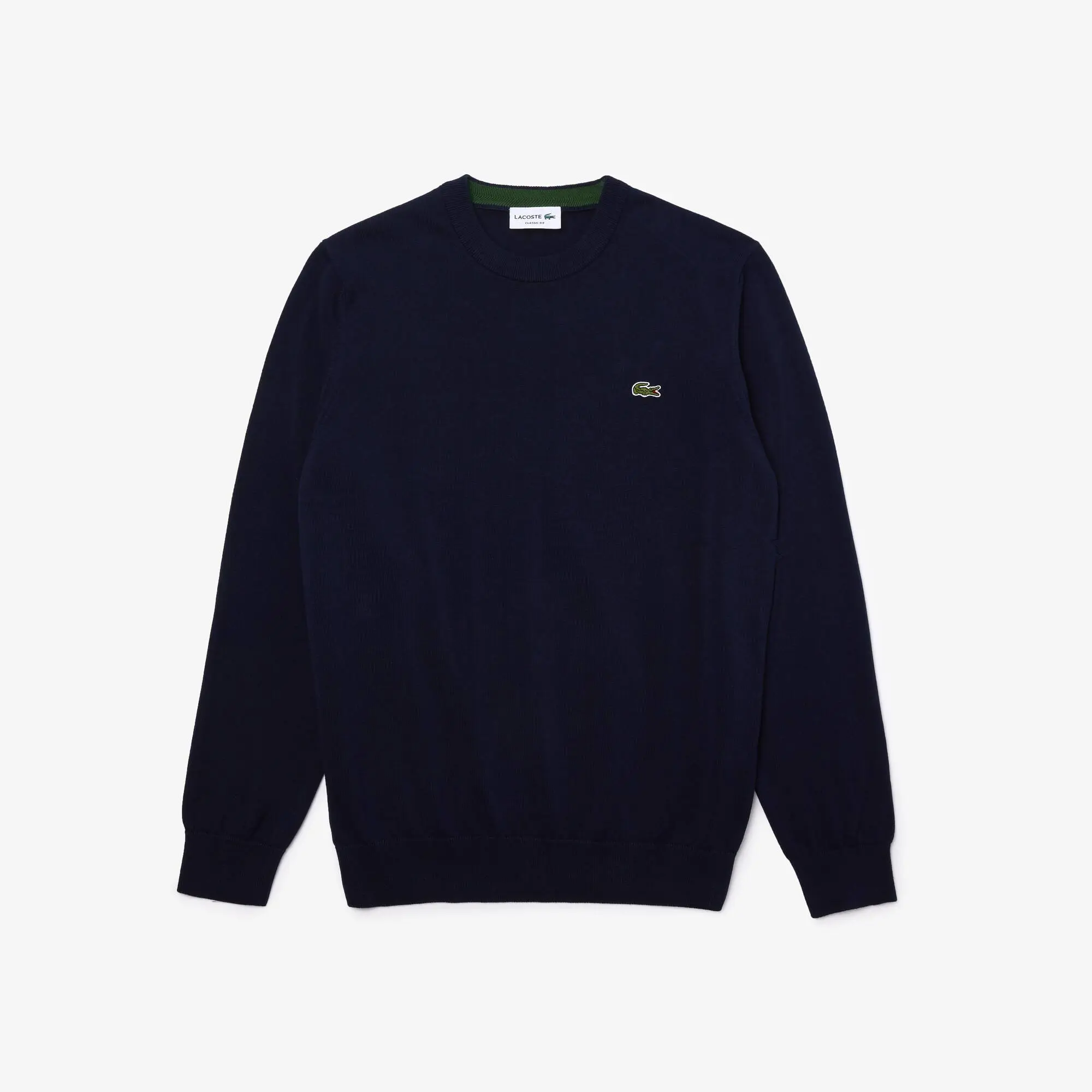 Lacoste Men's Organic Cotton Crew Neck Sweater. 2