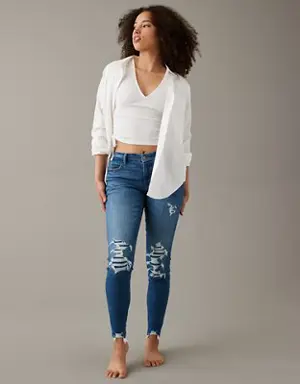 Next Level Patched Low-Rise Curvy Jegging
