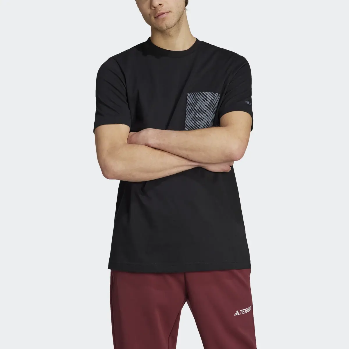 Adidas Terrex Graphic Pocket Print Tee. 1