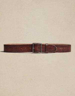 Rugged Leather Belt brown