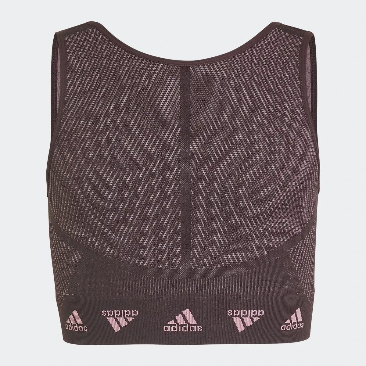 Adidas AEROKNIT Training Seamless Cropped Tank Top. 1