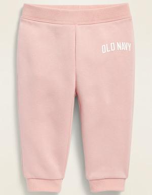 Unisex Logo-Graphic Joggers for Baby pink