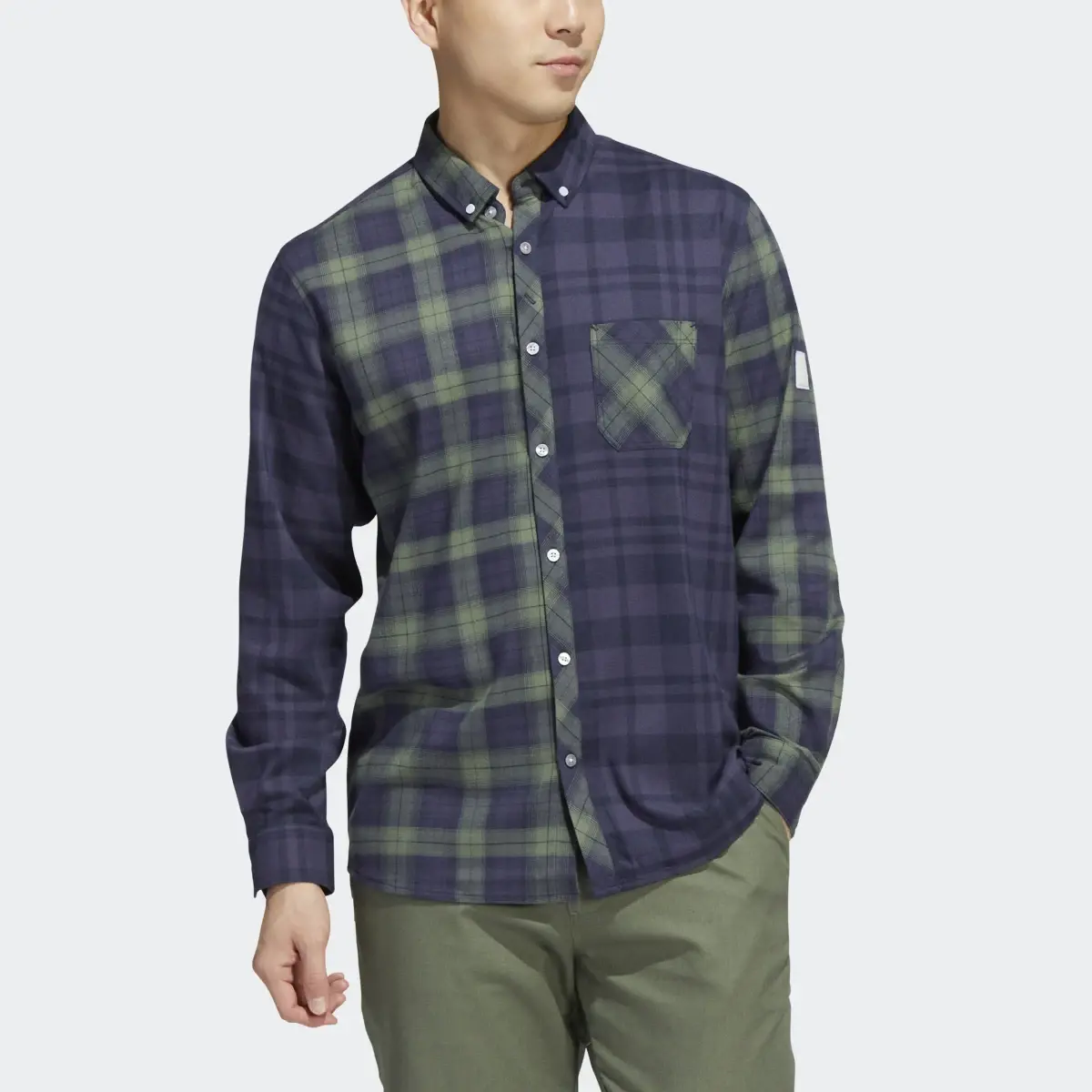 Adidas Adicross Flannel Long Sleeve Shirt. 1