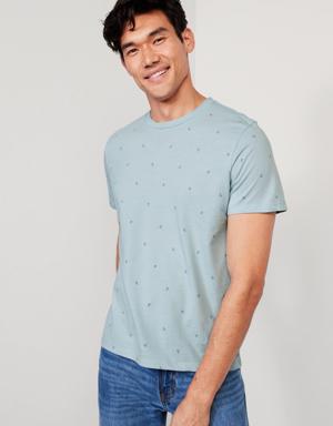 Soft-Washed Crew-Neck T-Shirt for Men blue