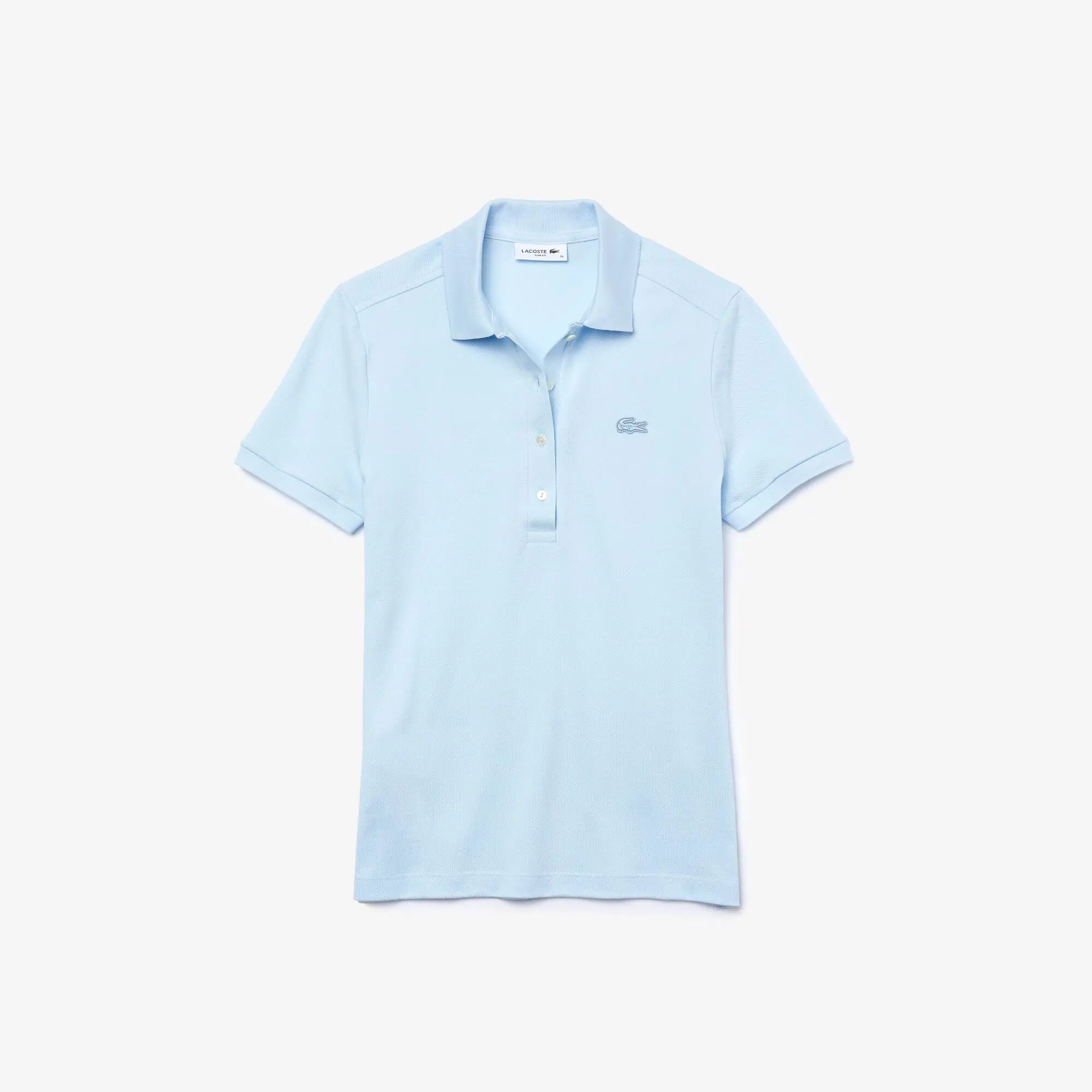 Lacoste Women's Slim Fit Stretch Cotton Piqué Polo. 2 Lacoste Women's Slim Fit Stretch Cotton Piqué Polo. 2