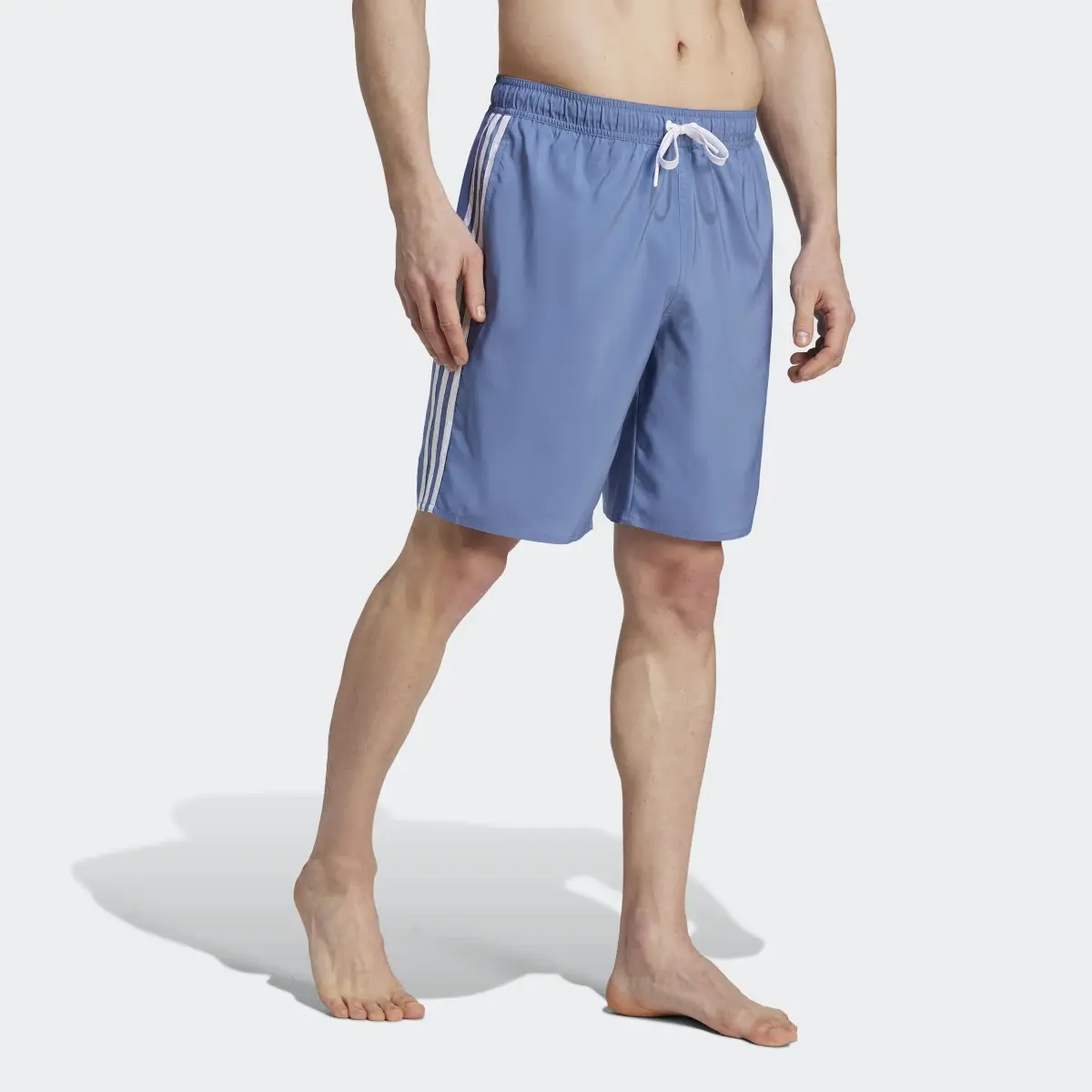 Adidas 3-Stripes CLX Swim Shorts. 3