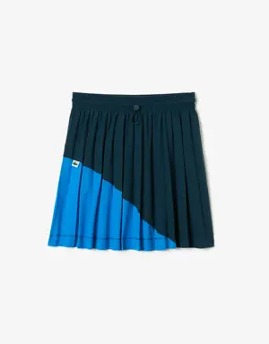 Women's Colorblock Pleated Skirt