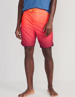 Built-In Flex Board Shorts for Men -- 8-inch inseam red