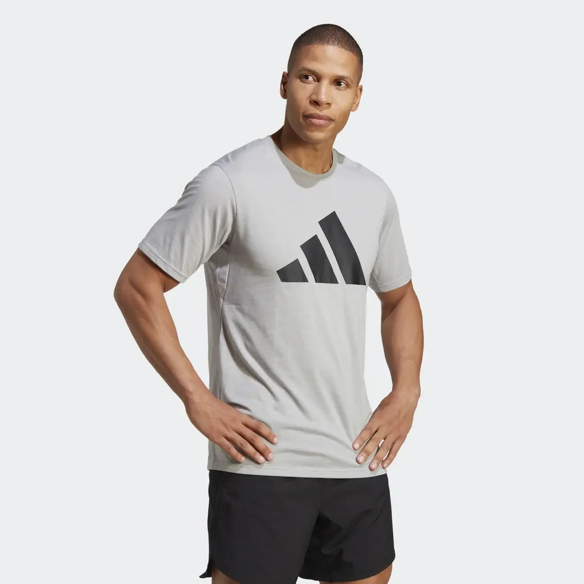 Adidas Train Essentials Feelready Logo Training T-Shirt. 2