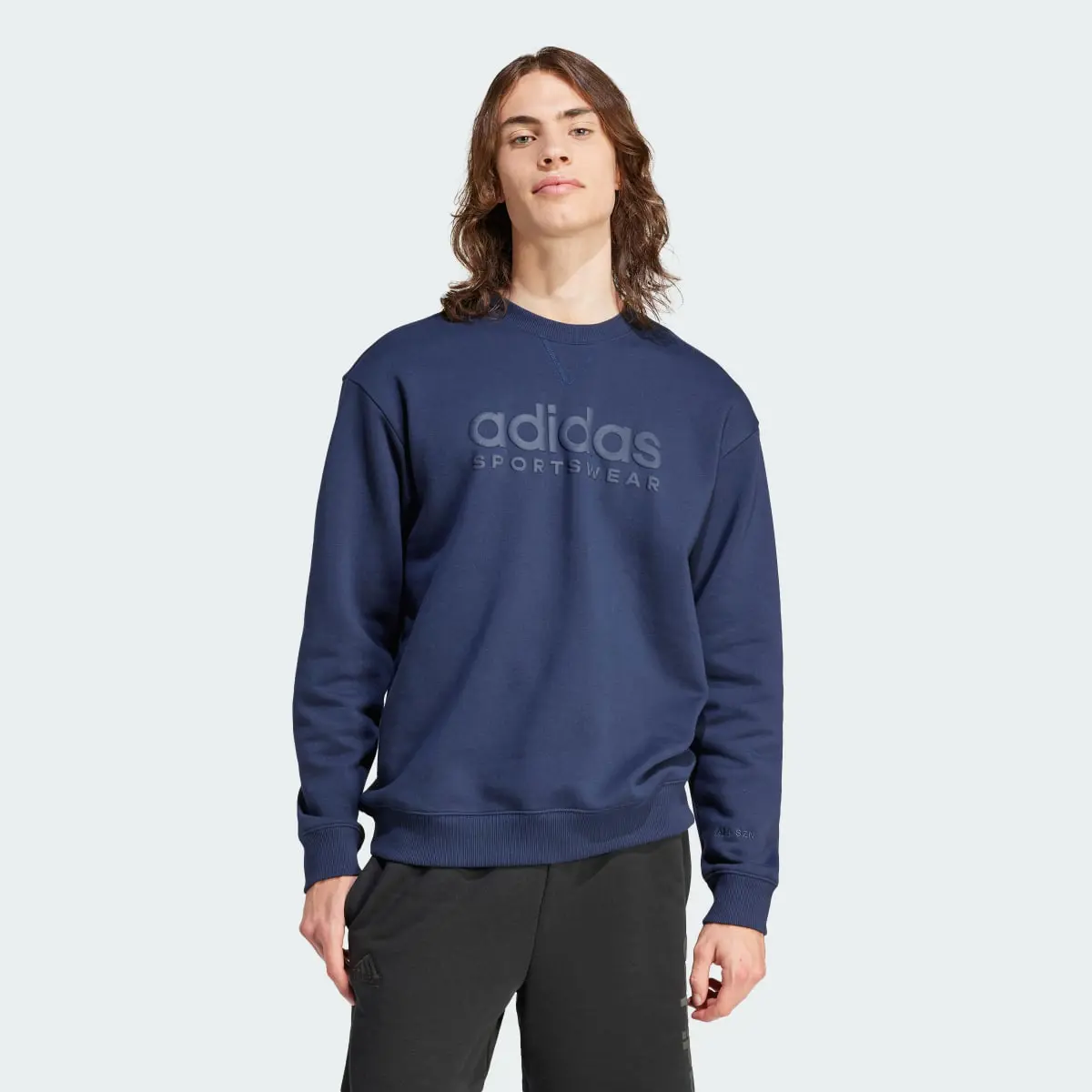 Adidas ALL SZN Fleece Graphic Sweatshirt. 2