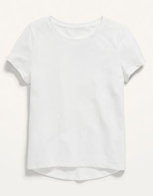 Softest Short-Sleeve T-Shirt for Girls white