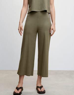 Crop culotte pantolon