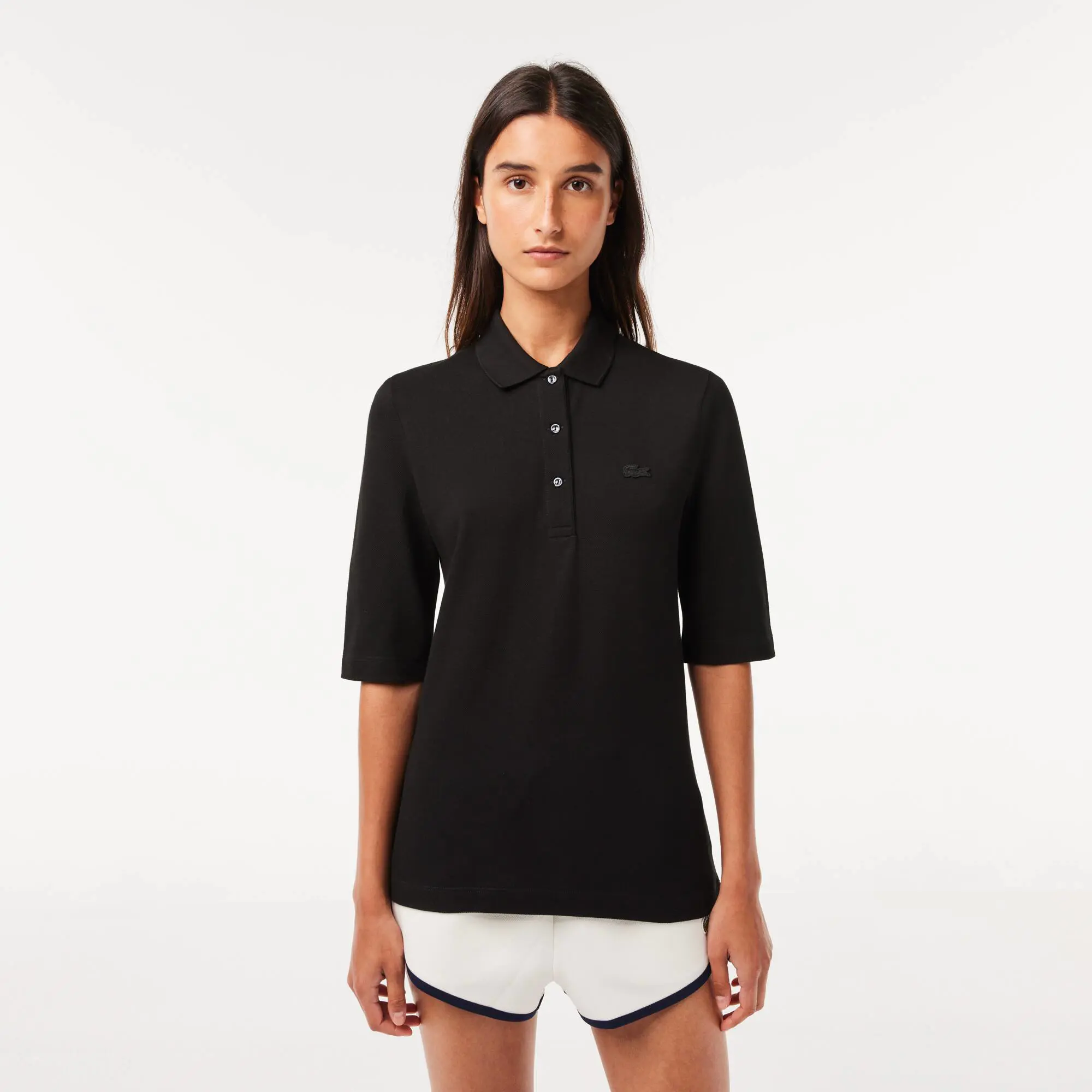 Lacoste Women's Lacoste Slim Fit Supple Cotton Polo Shirt. 1