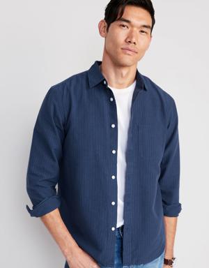 Old Navy Regular-Fit Non-Stretch Everyday Oxford Shirt for Men blue