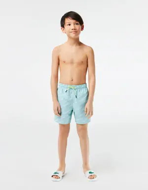 Jungen LACOSTE Badehosen aus recyceltem Polyester