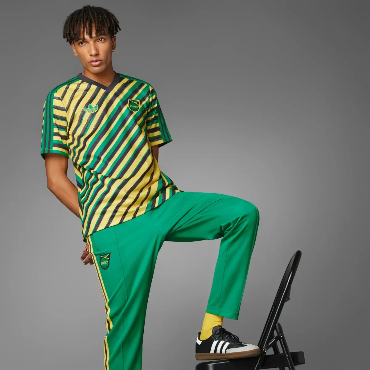 Adidas Camiseta Trefoil Jamaica. 3