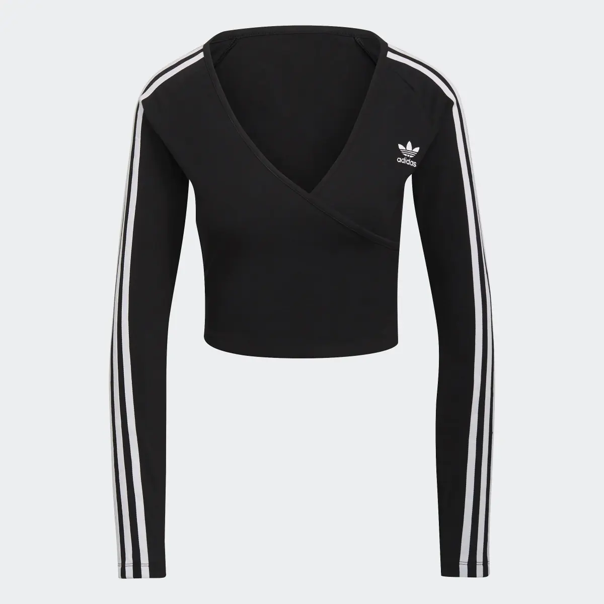 Adidas Adicolor Classics Cropped Long Sleeve Tee. 1