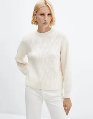 Pull-over maille col rond