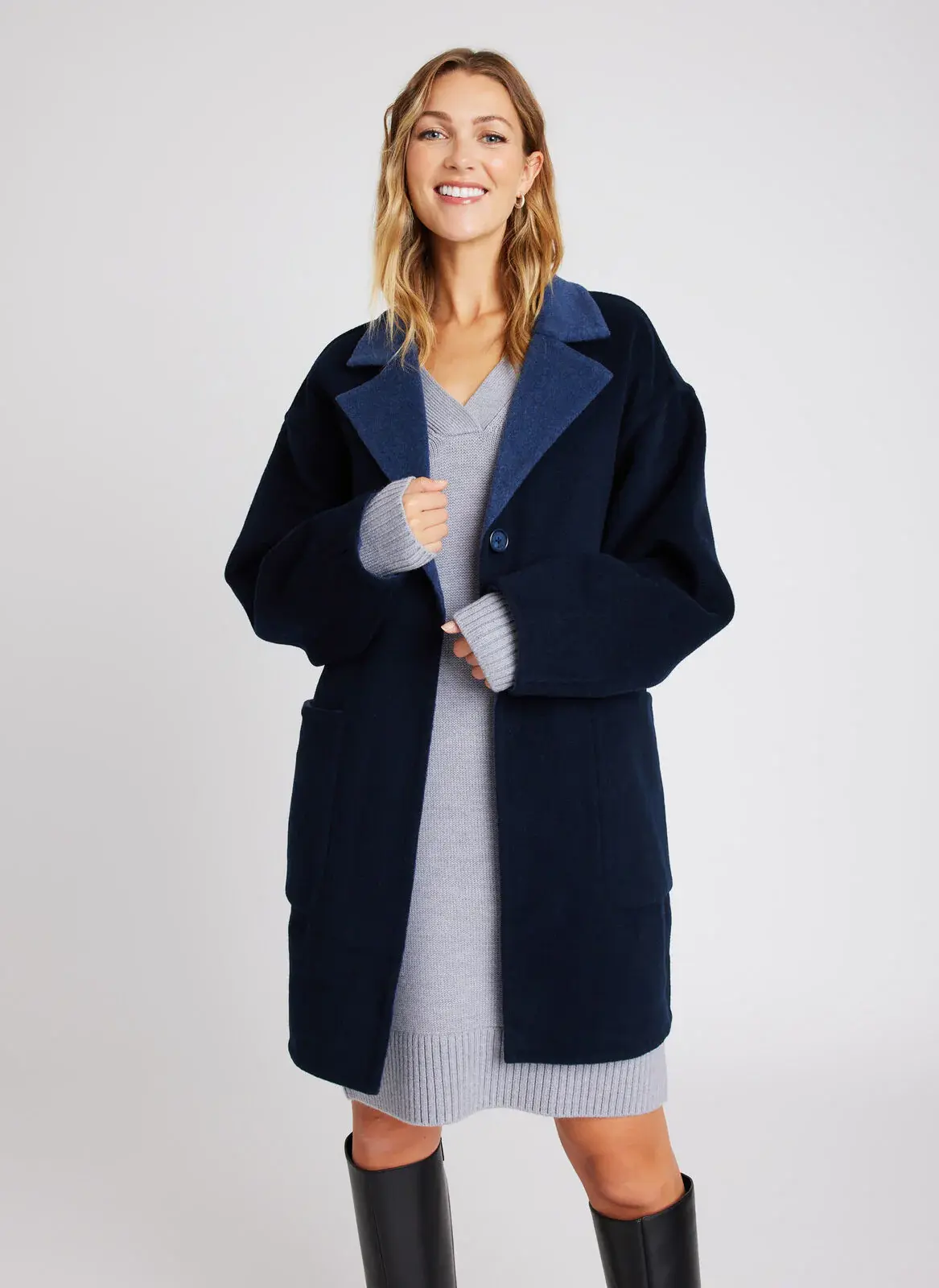 Kit And Ace Joy Double Wool Coat. 1