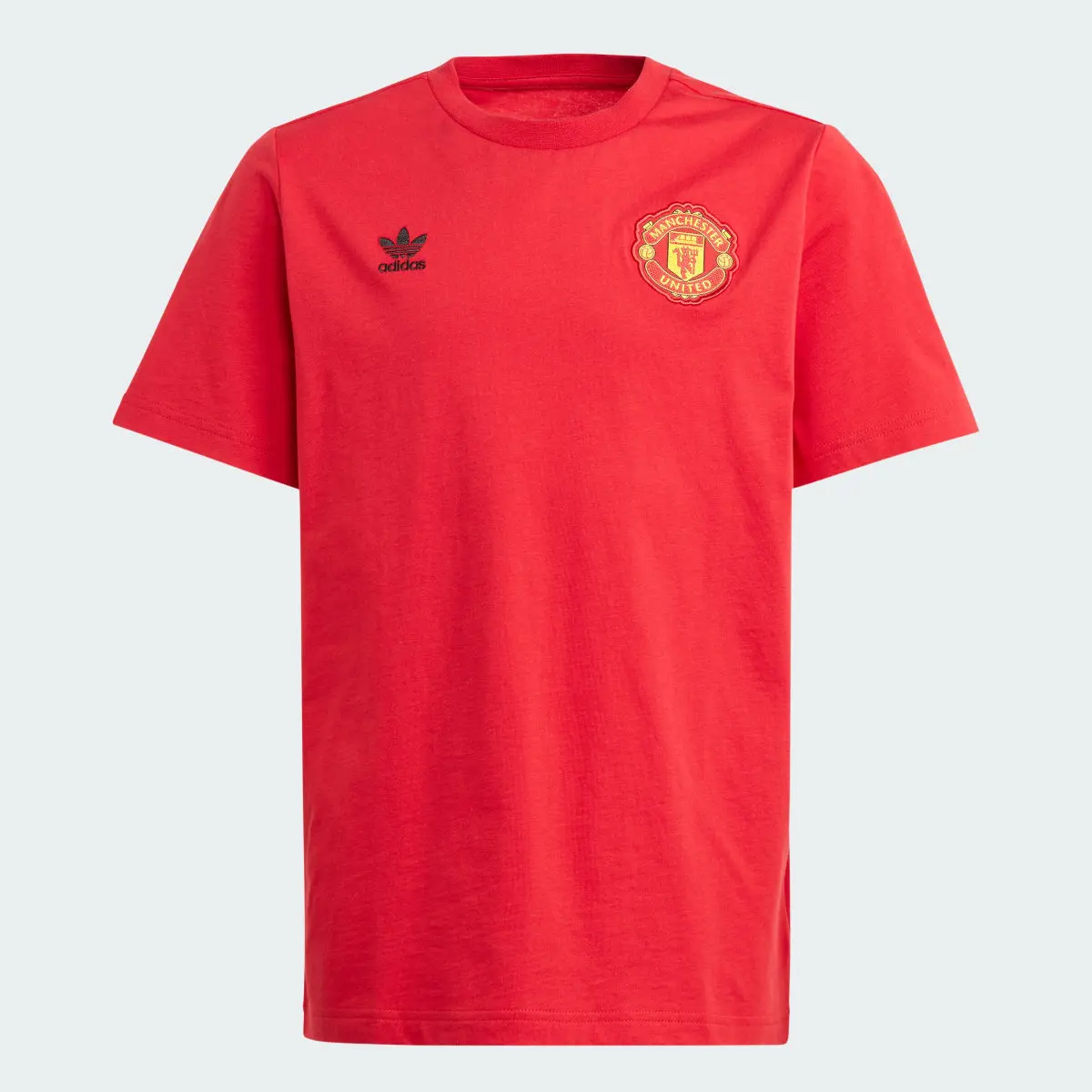 Adidas Manchester United Essentials Trefoil Kids T-Shirt. 1