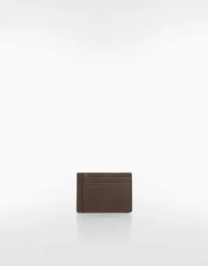Mango Anti-contactless peaked card holder