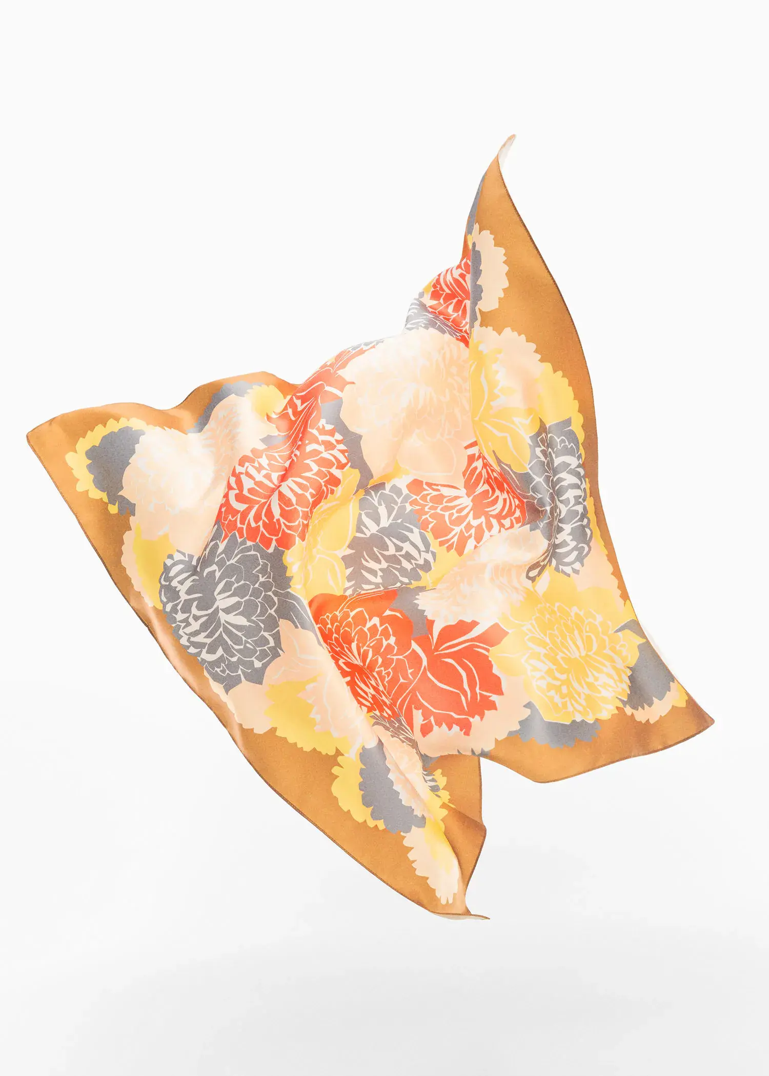 Mango Flowers printed scarf. 3