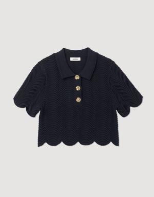 Cropped knit sweater Login to add to Wish list
