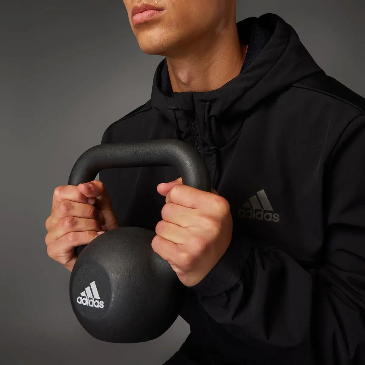 Adidas COLD.RDY Full-Zip Workout Hoodie. 3
