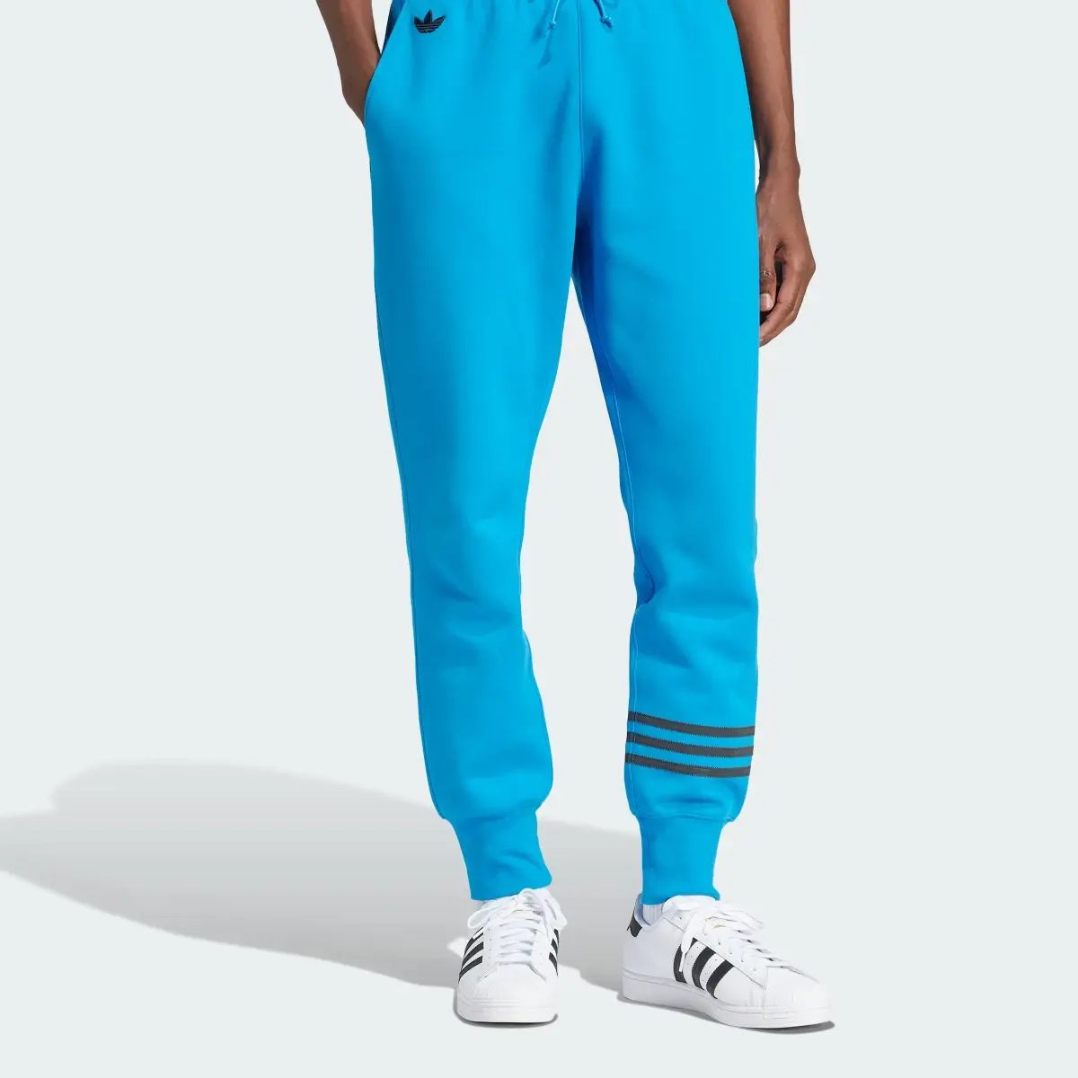 Adidas Street Neuclassics Cuffed Sweat Tracksuit Bottoms. 1