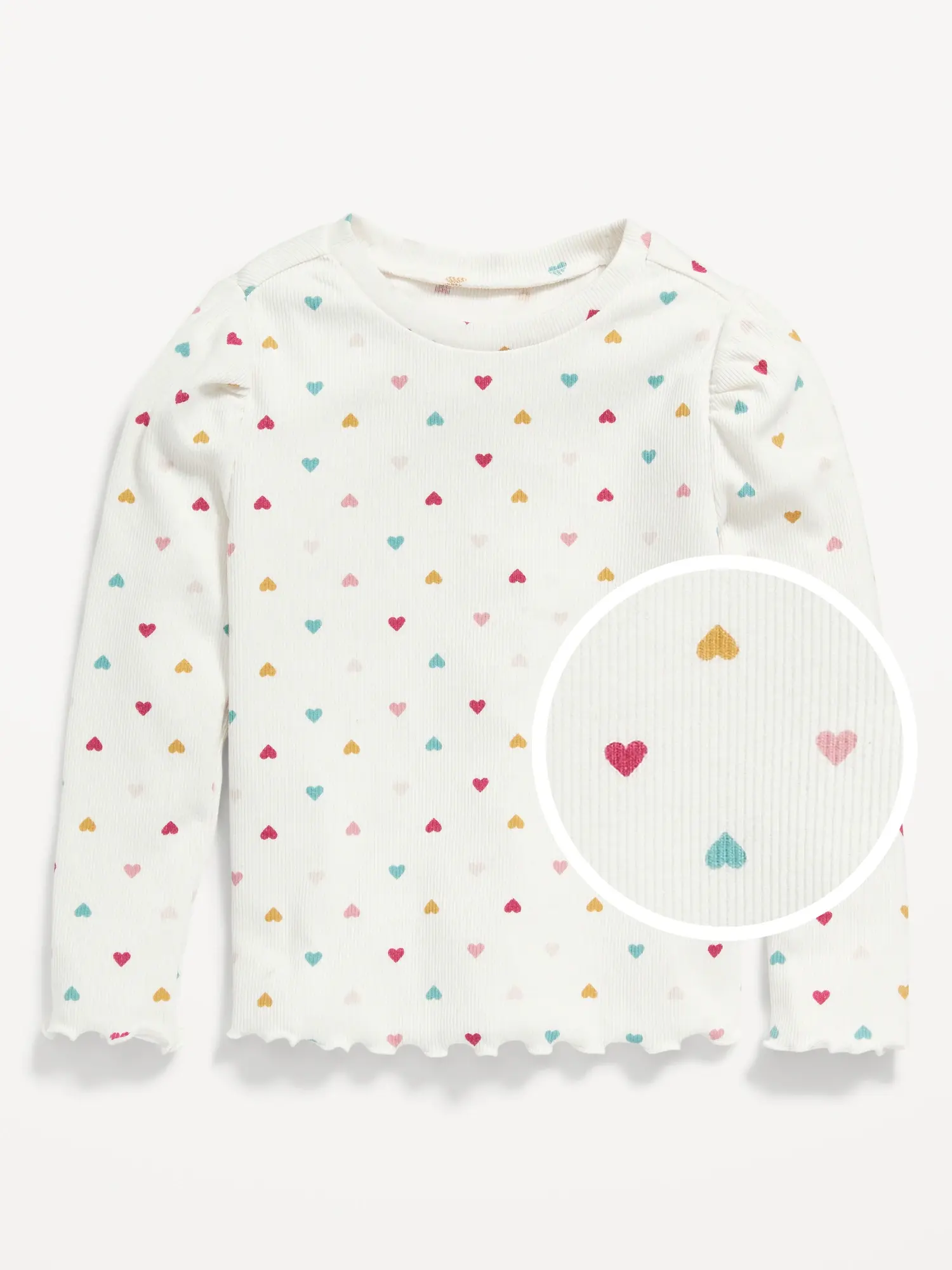 Old Navy Printed Long Puff-Sleeve T-Shirt for Toddler Girls multi. 1
