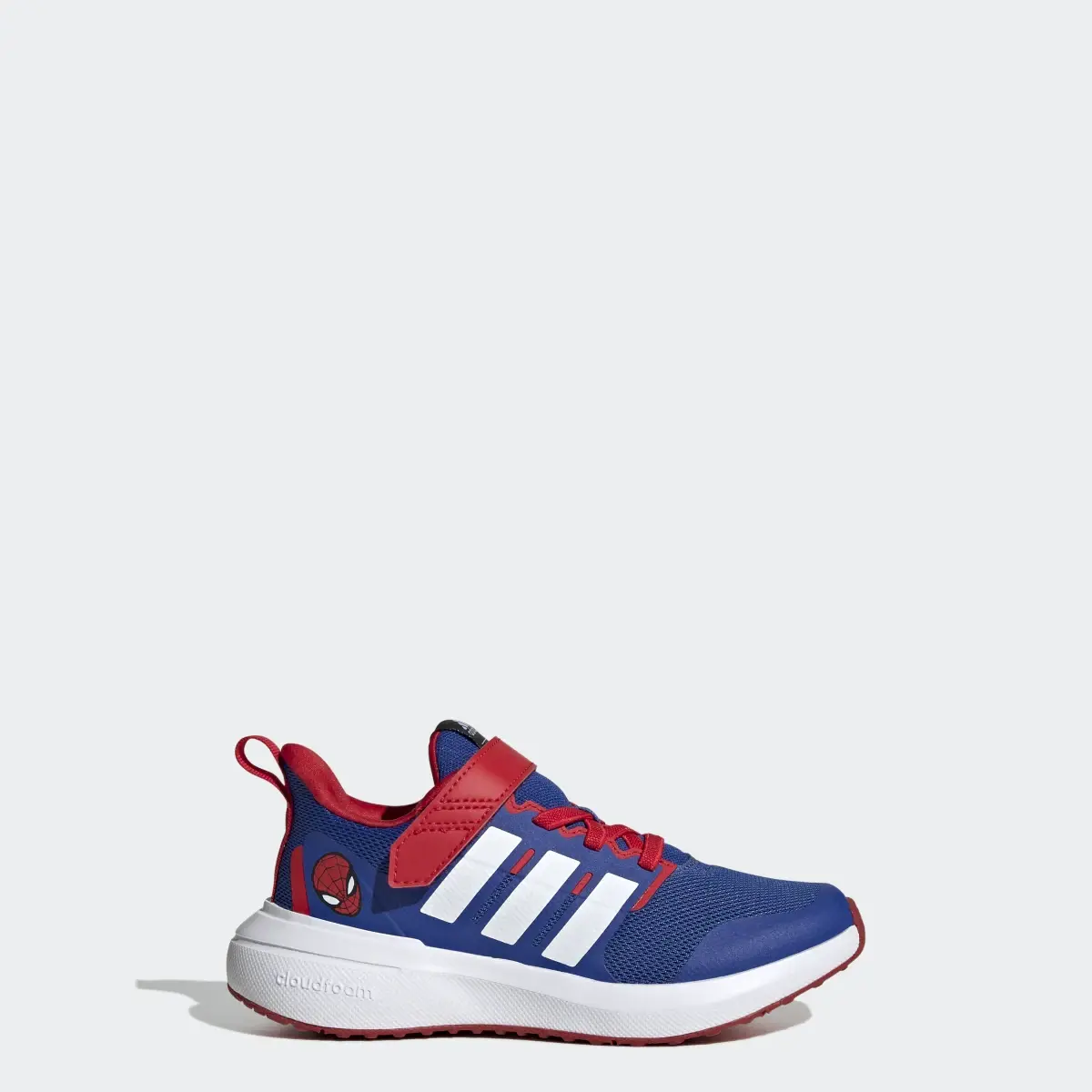 Adidas Tenis adidas x Marvel FortaRun Hombre Araña 2.0 Cloudfoam Sport con Cordones Elásticos y Tira Superior de Cierre por Contacto. 1