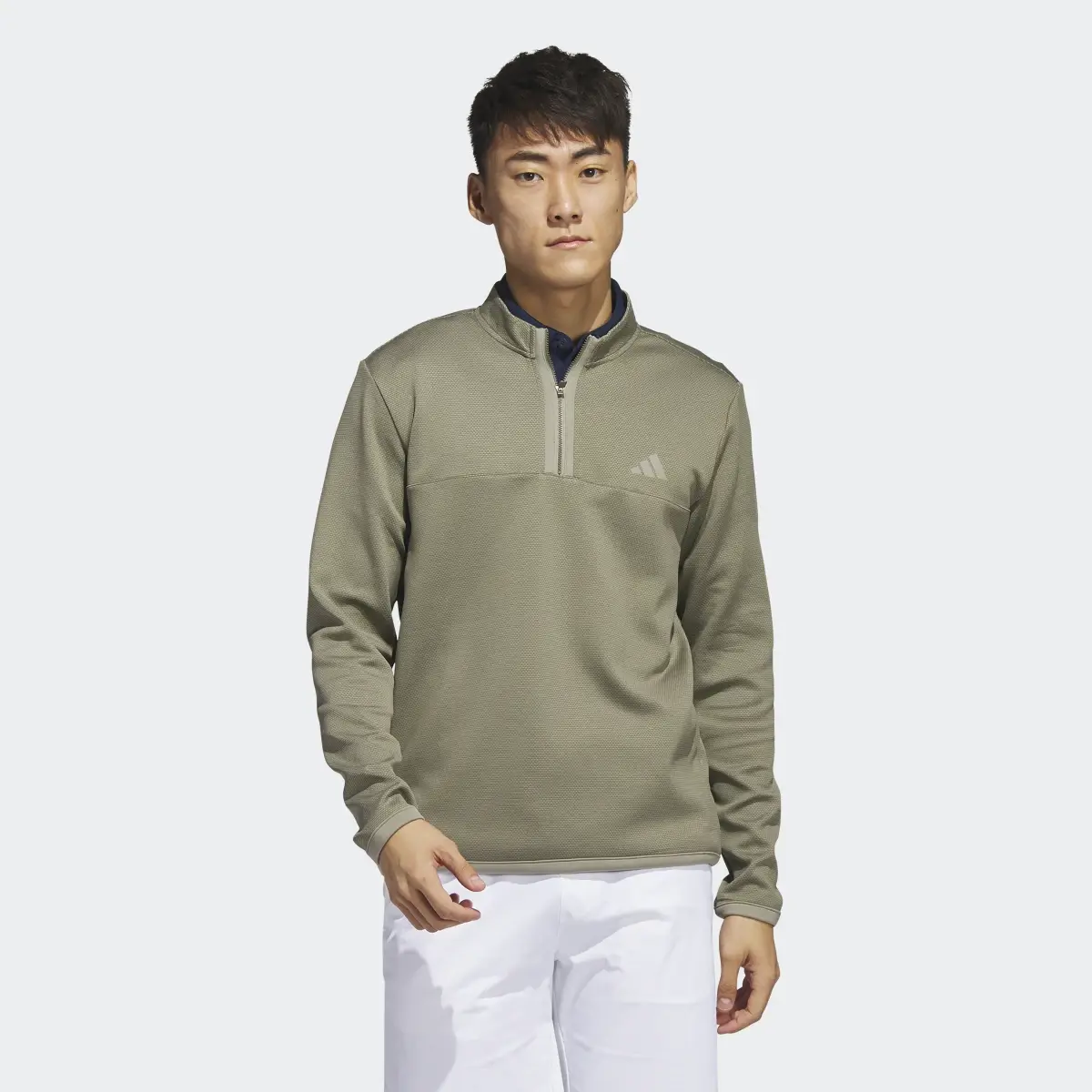 Adidas Microdot 1/4-Zip Golf Pullover. 2