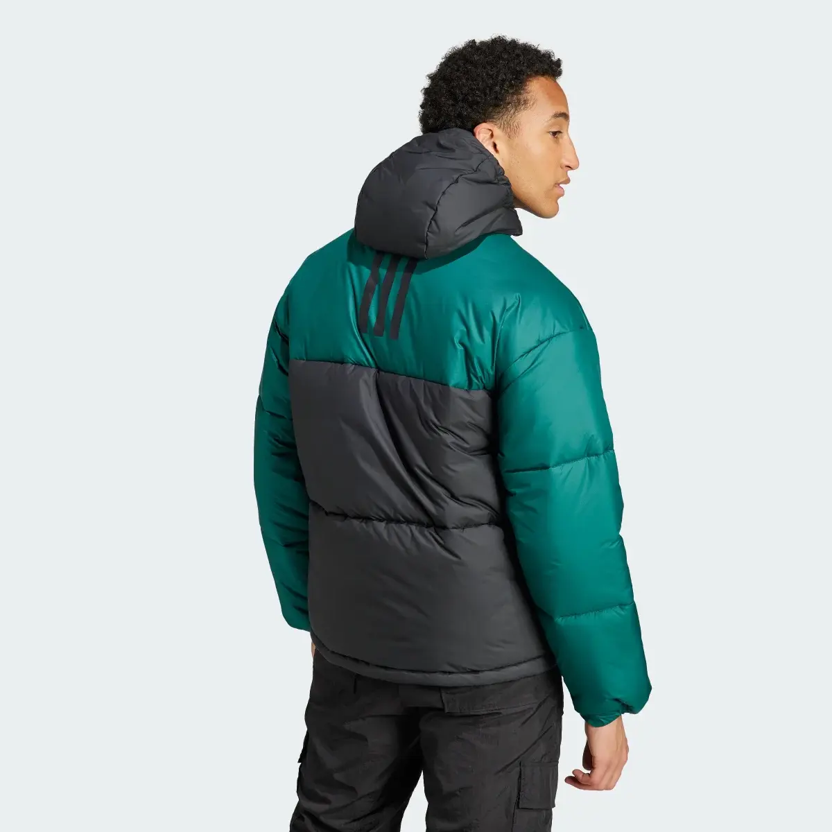 Adidas BSC 3-Stripes Puffy Hooded Jacket. 3