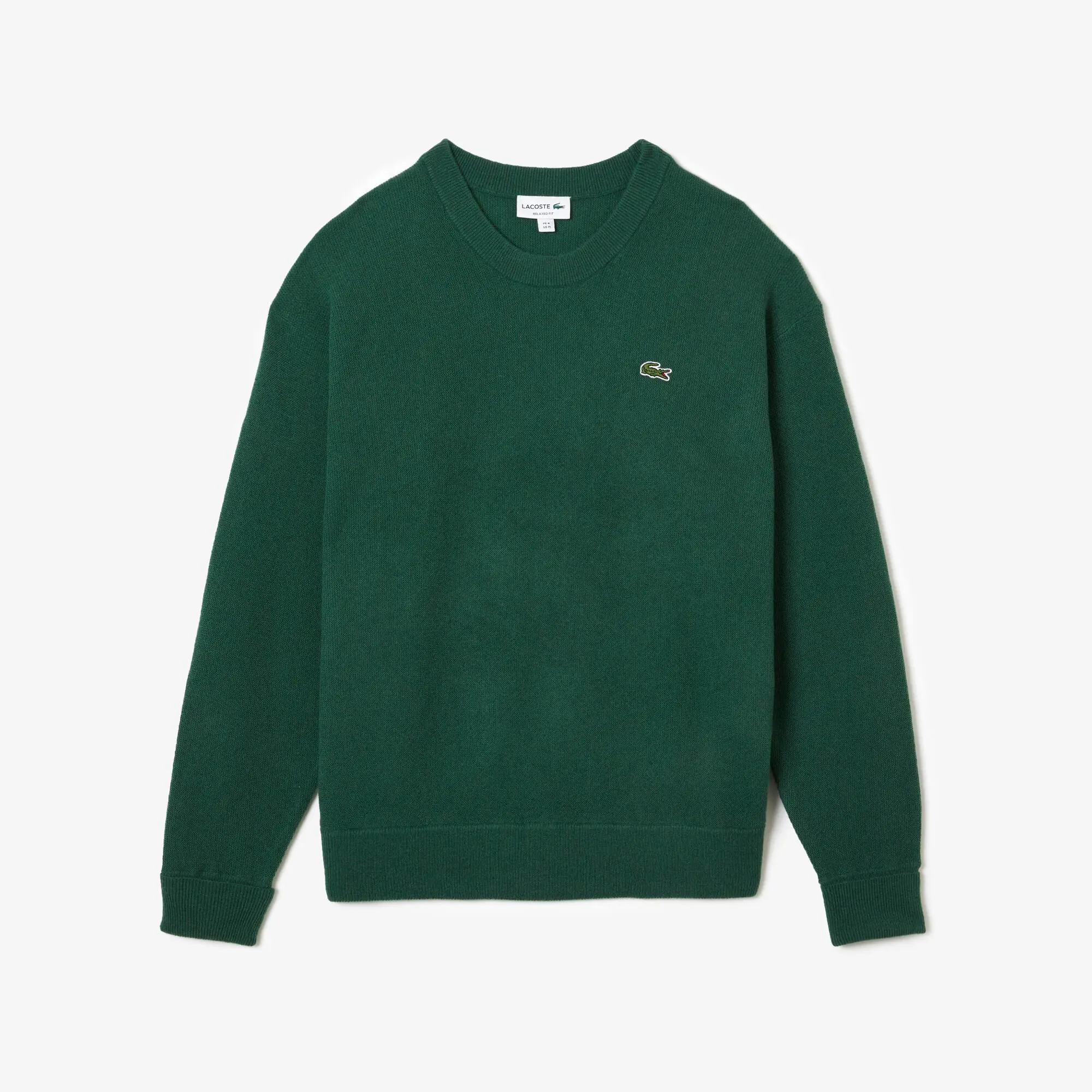 Lacoste Pull homme Lacoste relaxed fit col rond en laine. 2