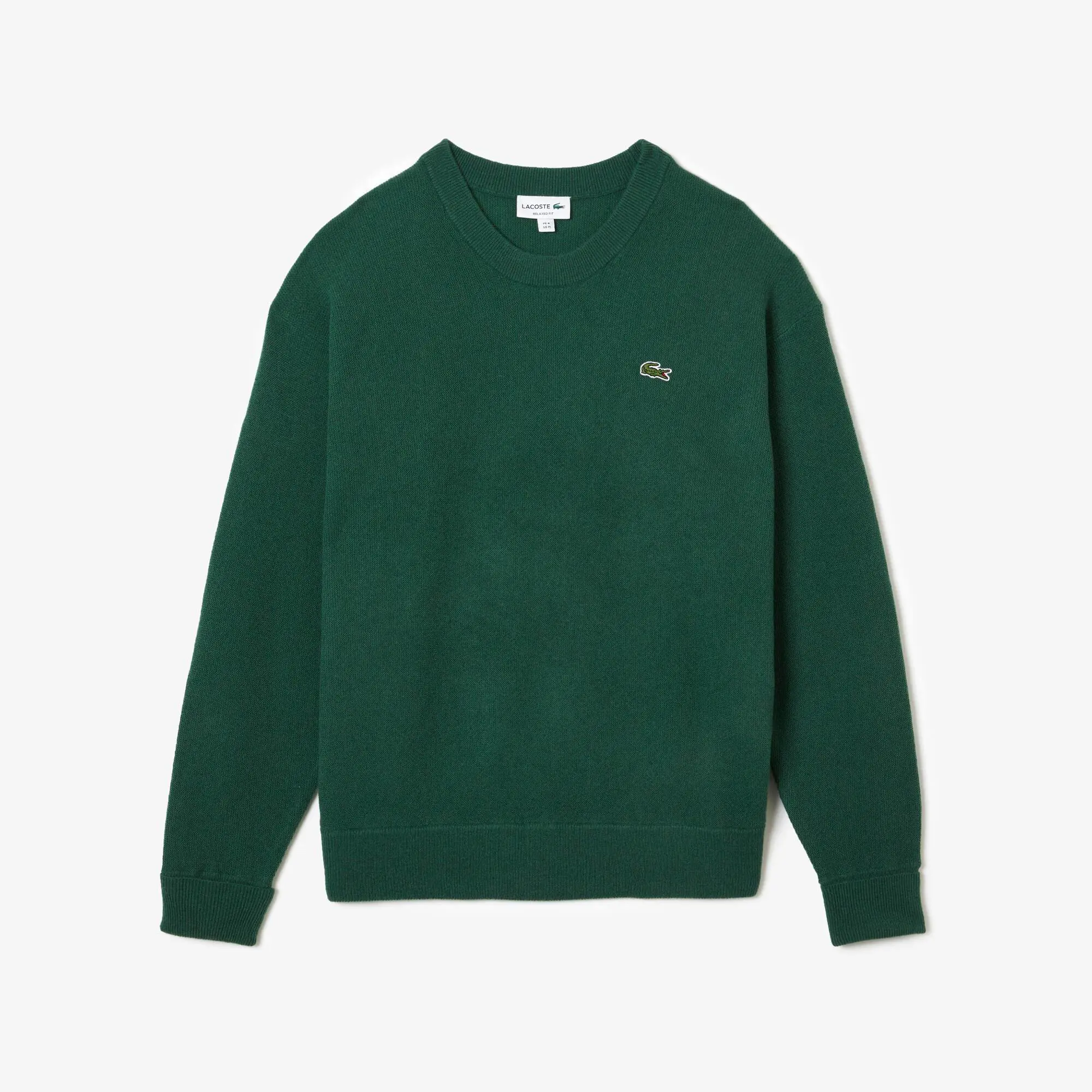 Lacoste Pull homme Lacoste relaxed fit col rond en laine. 2 Lacoste Pull homme Lacoste relaxed fit col rond en laine. 2