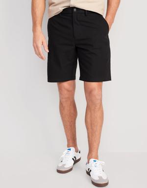 Old Navy Slim Ultimate Tech Chino Shorts for Men -- 9-inch inseam black