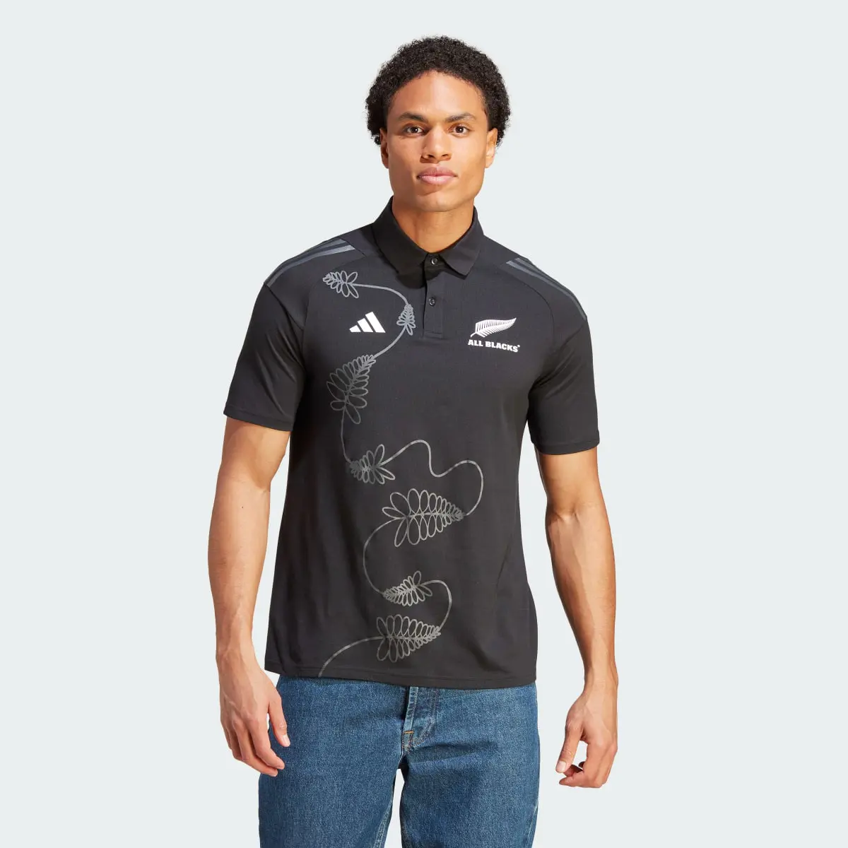 Adidas All Blacks Rugby Polo Shirt. 2