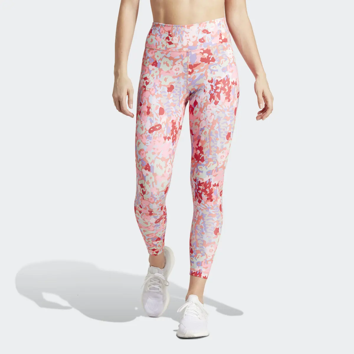 Adidas Train Essentials Printed High-Waisted 7/8 Leggings. 1