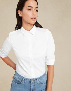 Petite Riley Tailored Shirt white