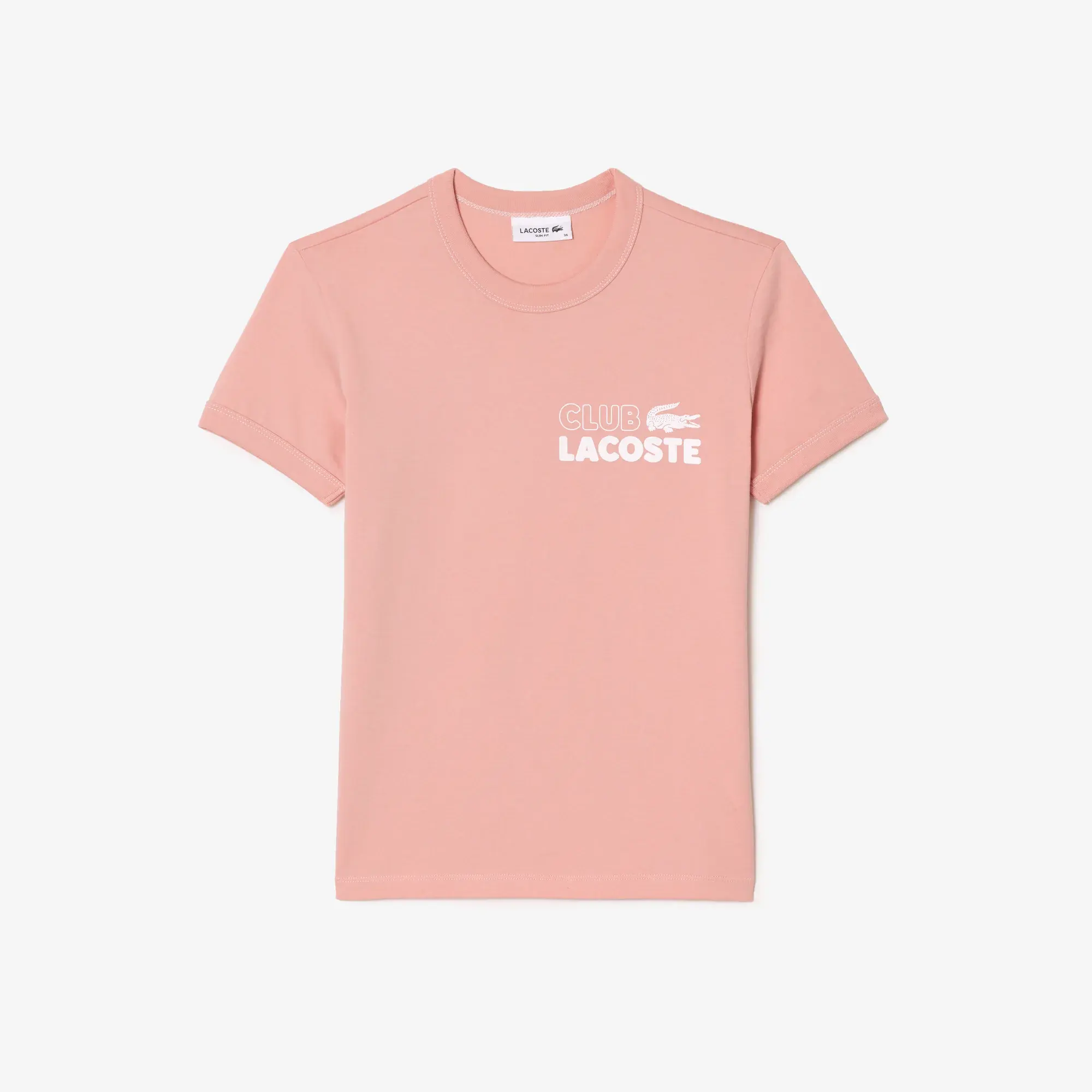 Lacoste Women’s Slim Fit Organic Cotton Jersey T-Shirt. 2
