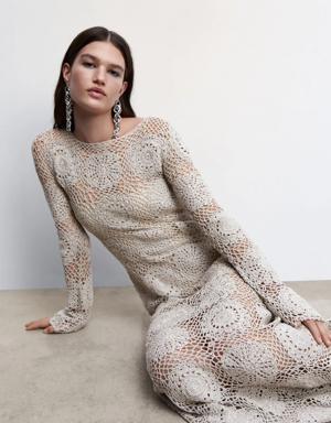 Crochet long dress