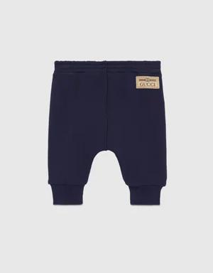 Baby cotton pant with Gucci label