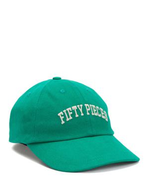 Yeşil Logo Detaylı Kadın Şapka