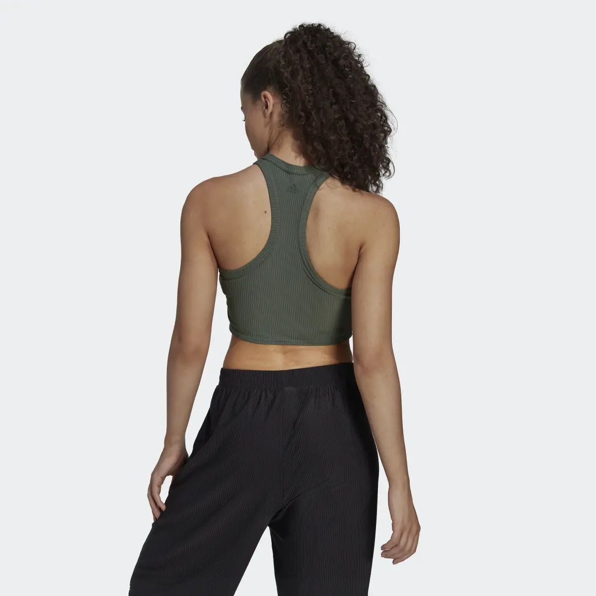 Adidas Yoga Studio Wrapped Rib Tank Top. 3