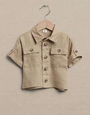Explorer Shirt for Baby + Toddler beige