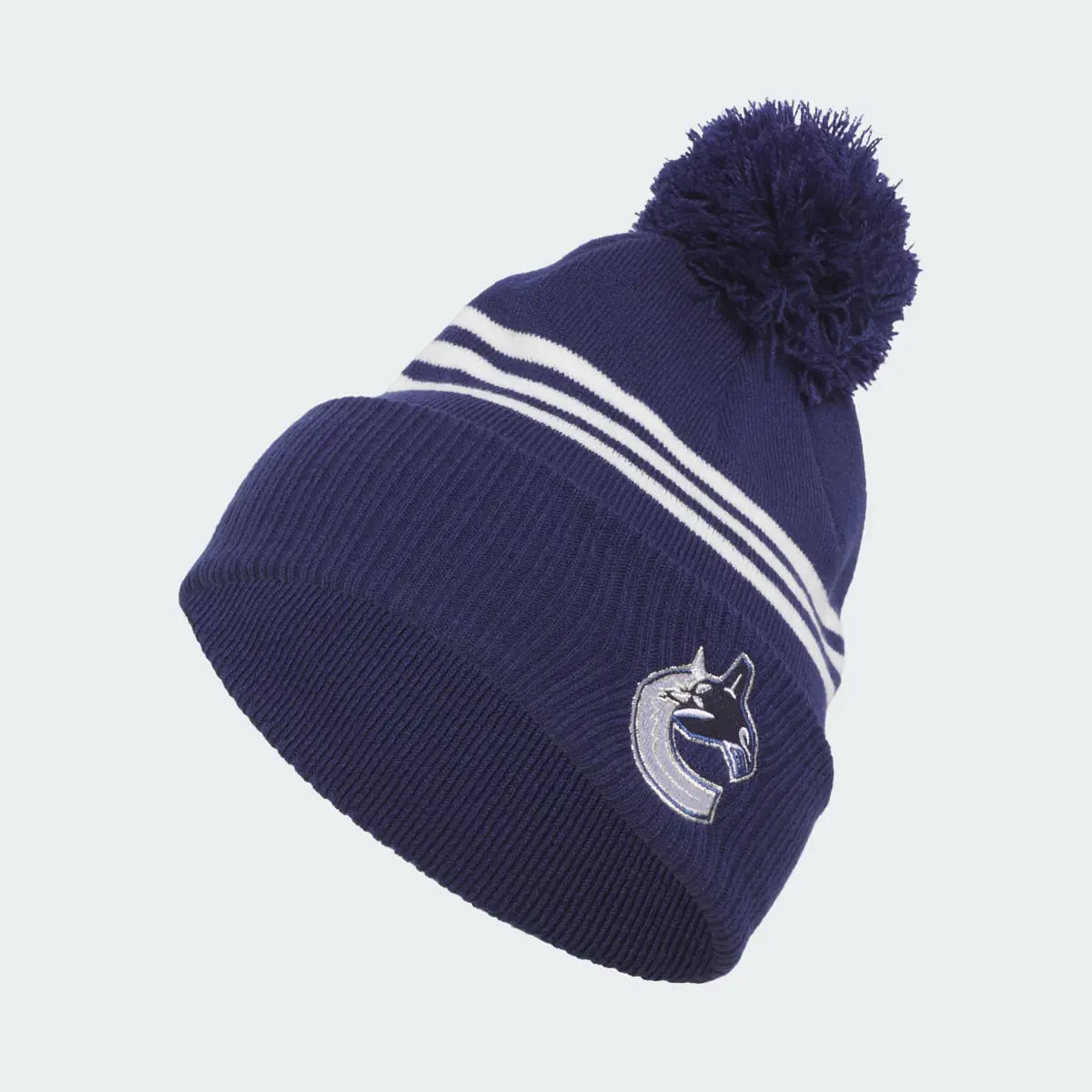 Adidas Canucks Cuffed Pom Beanie. 2