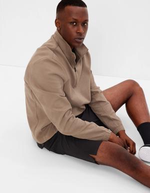 Fit Tech Fleece Half-Zip Pullover brown