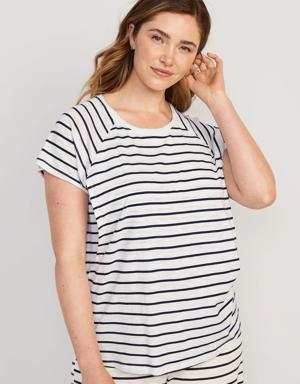 Old Navy Maternity Slub-Knit Raglan Nursing Top blue