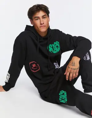 Forever 21 Hope For The Best Graphic Hoodie Black/Multi